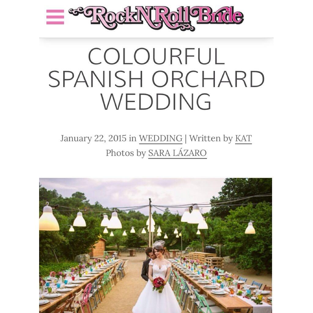 Un sueño ver publicada una de nuestras bodas en <a href="/RocknRollBride/">Rock n Roll Bride Magazine</a> Thank you so much Kat!!