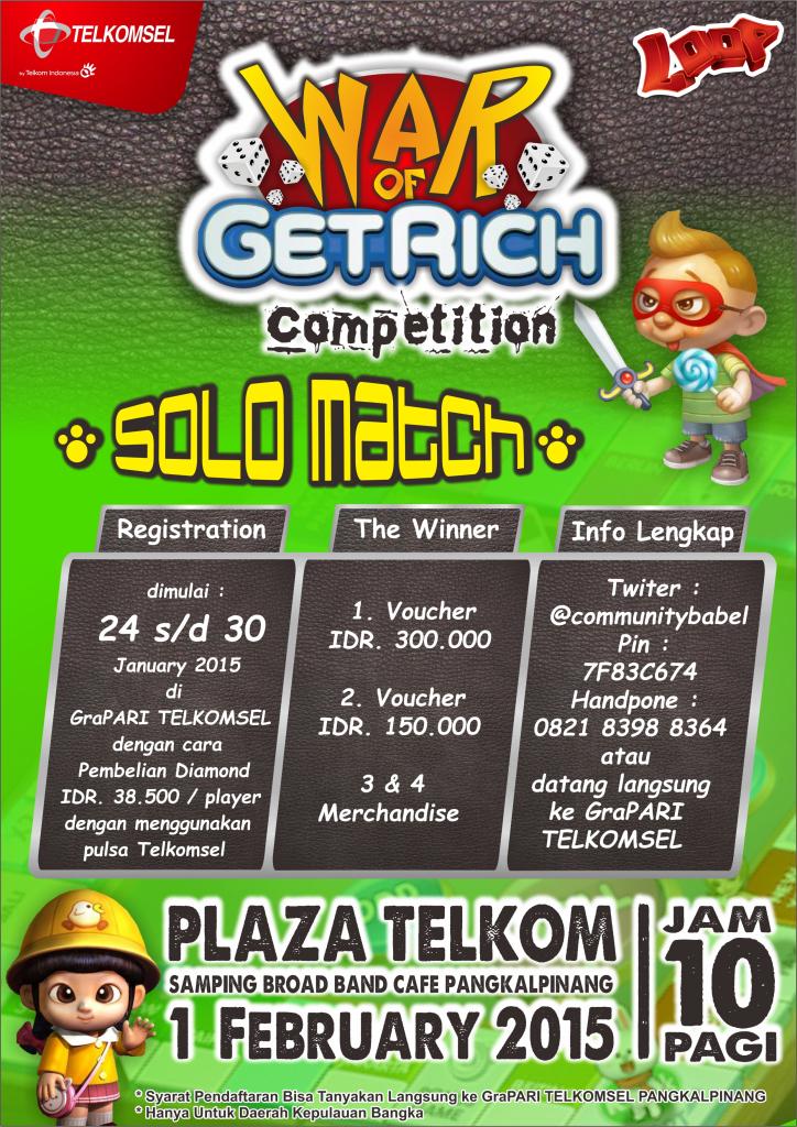 enjoybabel's tweet image. #bangka #event "@communitybabel: Seperadek Ikutin WAR OF GETRICH COMPETITION ! daftar segera #loopb15a #looperspkp http://t.co/PZ6UnWvFAF"
