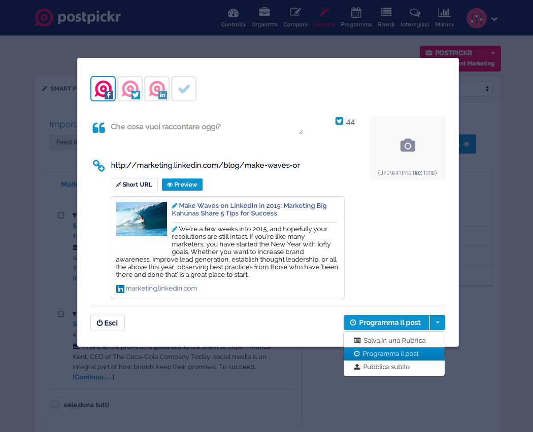 postpickr's tweet photo. #PPupdate: introdotta funzione "Usa Subito" x gestire ad hoc ogni singolo contenuto nell'anteprima dei #FeedRSS
#SMM http://t.co/3JUMGWDVi2