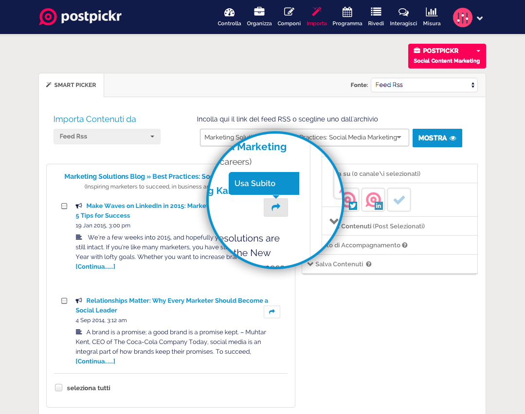 postpickr's tweet photo. #PPupdate: introdotta funzione "Usa Subito" x gestire ad hoc ogni singolo contenuto nell'anteprima dei #FeedRSS
#SMM http://t.co/3JUMGWDVi2