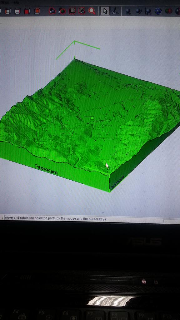 My3DWorks's tweet photo. #3dprinting Empezando la impresión de terreno en 3d. Terrain moldel work in progress for @Fabrocam_ desing http://t.co/SK1NXQN7h8