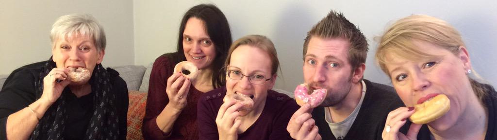 jasonclark's tweet photo. Church staff going extra mile #suttonvineyard #donuttesting for Sunday 1 February launch - #whatdonutsupplier? http://t.co/9vdCyIhoO6