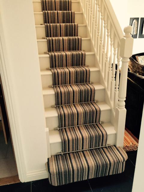 Some Installation pictures of our country #Stairrods from DH Flooring in Belper #carpet #carpetfitter