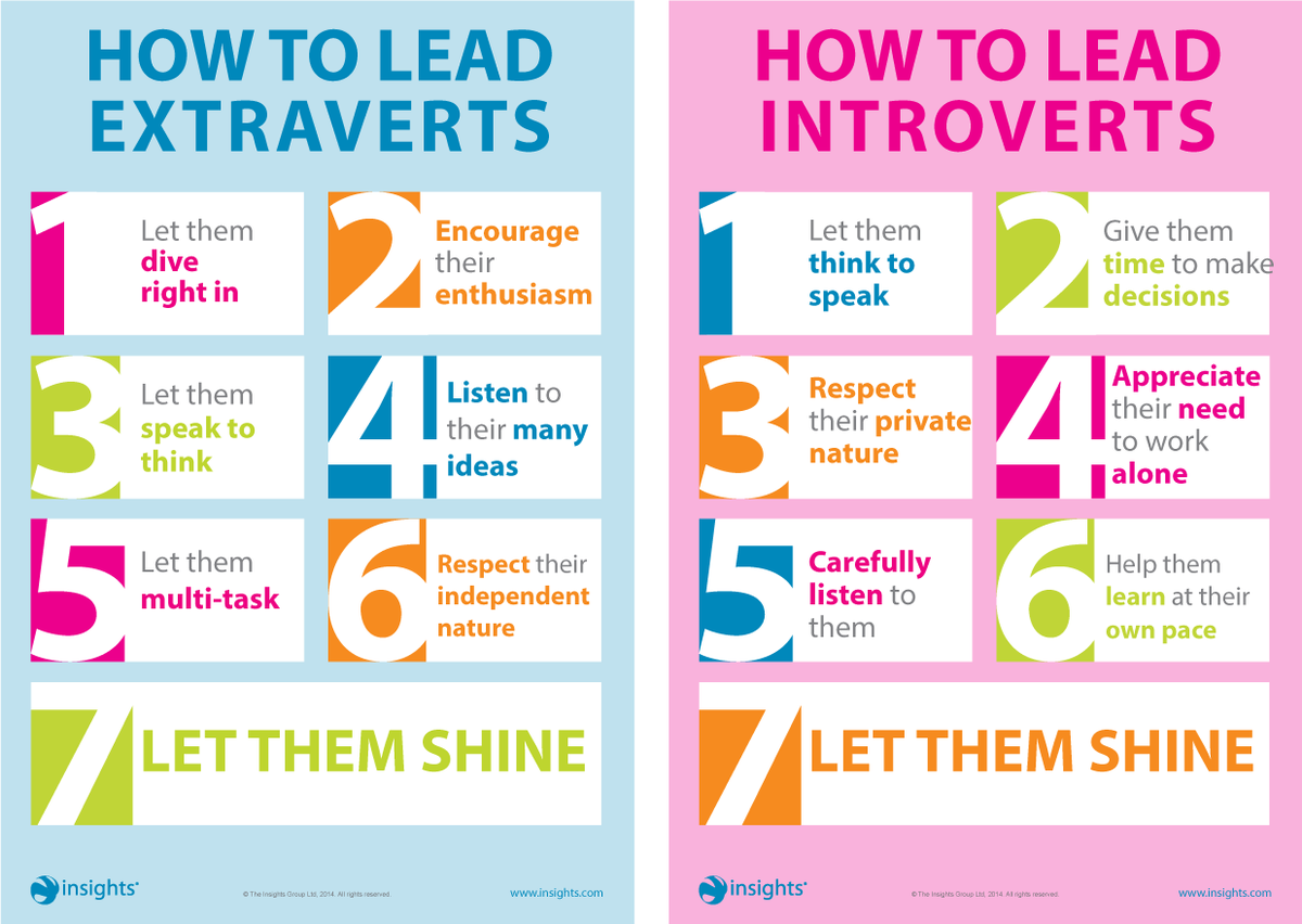 If you're a leader of either Introverts or Extroverts (what leader isn't?), this may be helpful for you!