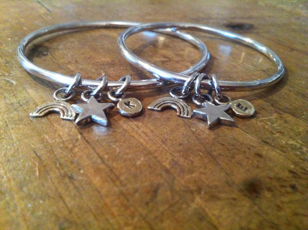 LeahLewington's tweet photo. A recently completed commission, matching bracelets for a mum and daughter #something special #handmade jewellery http://t.co/GD30WmEkZX