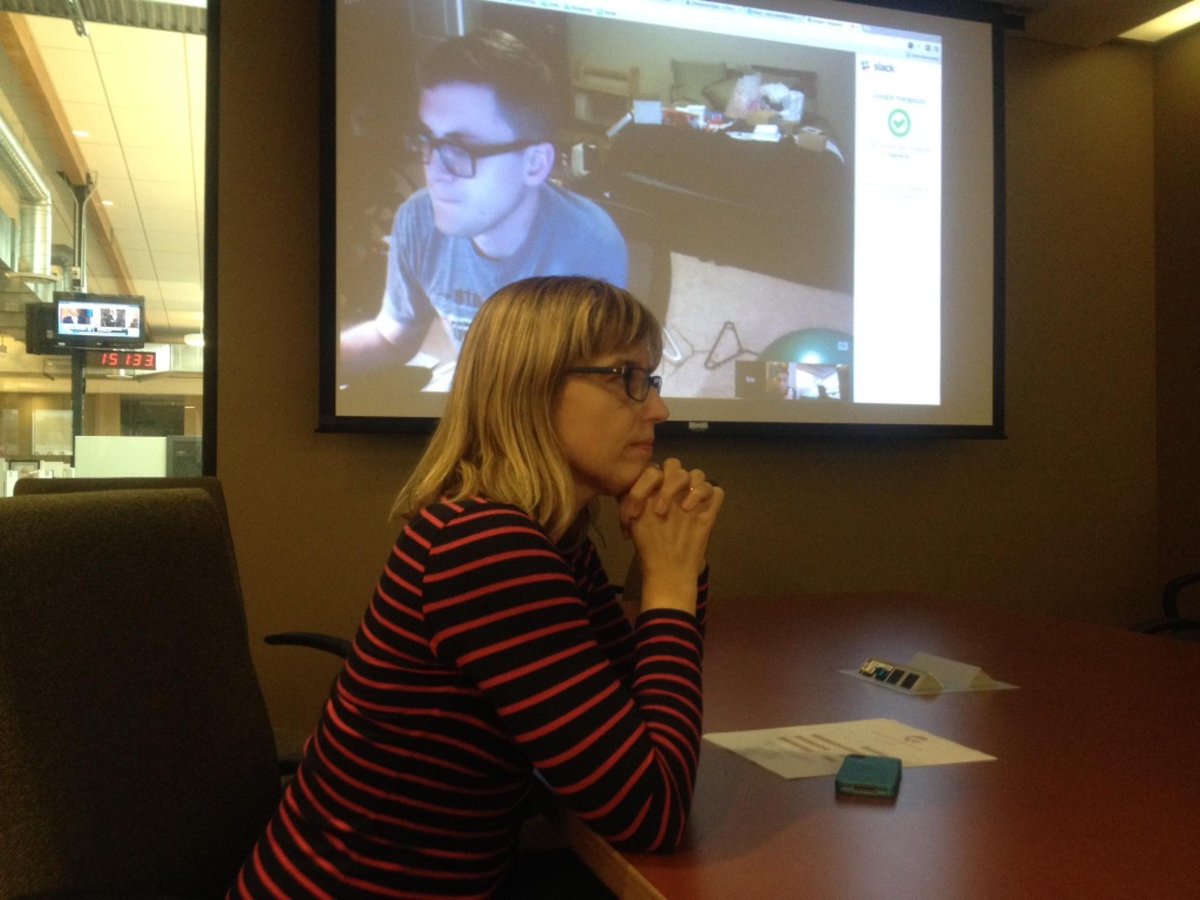 ewrcode's tweet image. I appear (via video chat from a messy room) in  this @KPCC story about tech diversity: scpr.org/blogs/economy/…