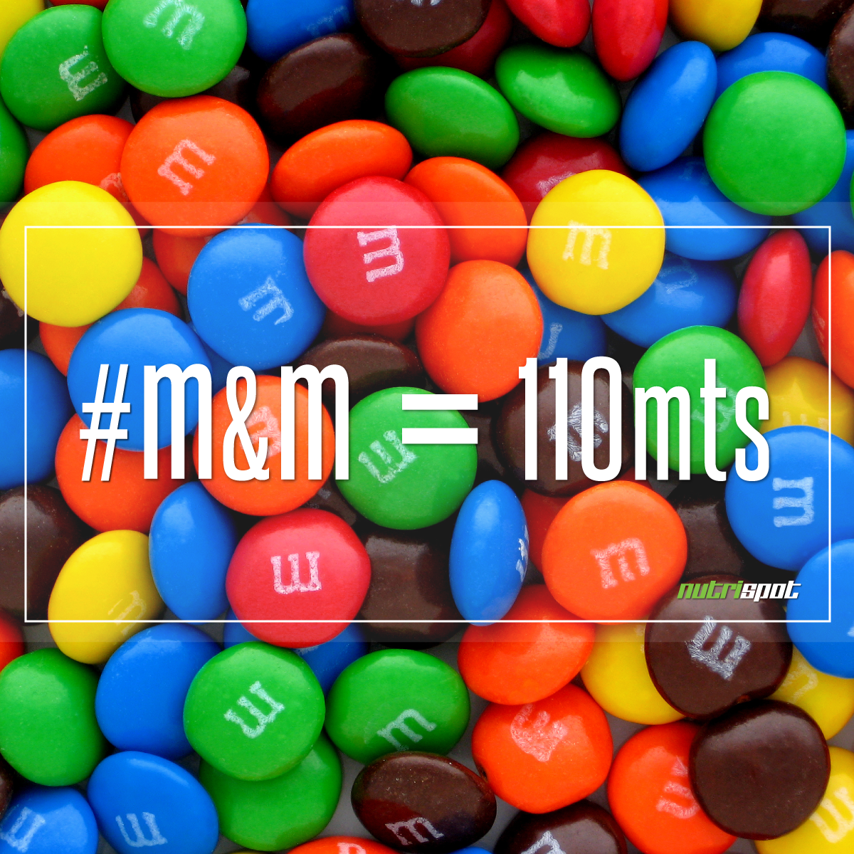 nutrispothn's tweet photo. 1 M&amp;M tiene 3.4 calorías y la forma de deshacerte de ellas es #caminando #110mts ;) #CuidaLoQueComes #Nutrispot http://t.co/yskwedgdjH
