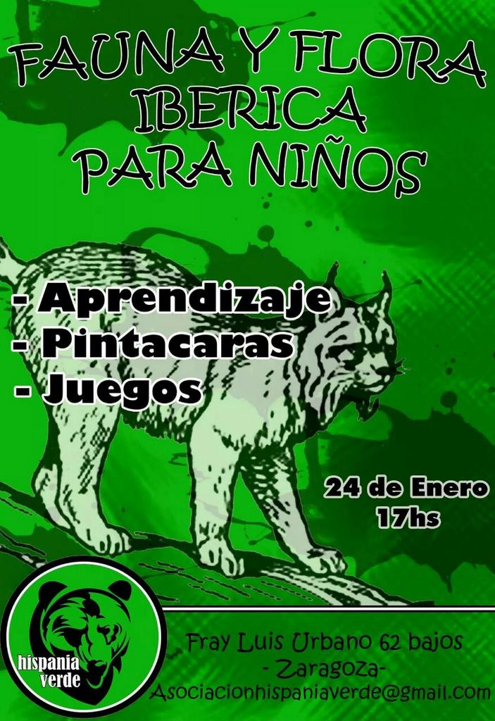 MSR_Zaragoza's tweet photo. Este sábado en nuestra sede d Zaragoza. Taller infantil sobre nuestra fauna y flora. Juegos, pintacaras, aprendizaje. http://t.co/aA99sTU3Ld