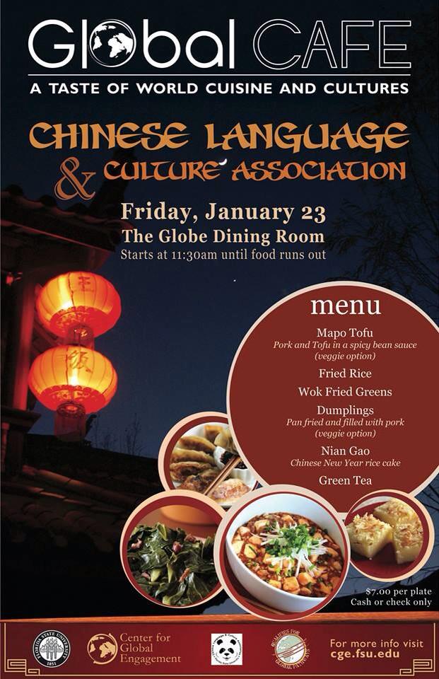 T-1 DAY!! Don't forget to come to Global Cafe tomorrow for some tasty, Authentic Chinese food ! Starting at 11:30AM!