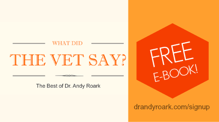 DrAndyRoark's tweet photo. Get my FREE funny E-book, What Did The Vet Say?
Go here > http://t.co/HQ7fXJCEWI #navc2015 http://t.co/I0hU1lLz1h