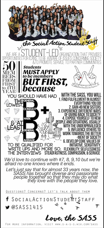 SASS1920's tweet photo. Missed this week's ECA Fair? Don't worry! Here's what you'd find at the SASS booth! 😊 http://t.co/twdLMTHK1t