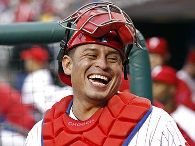 Happy 36th birthday, Chooch! Carlos Ruiz has been primary catcher last 8 seasons.  