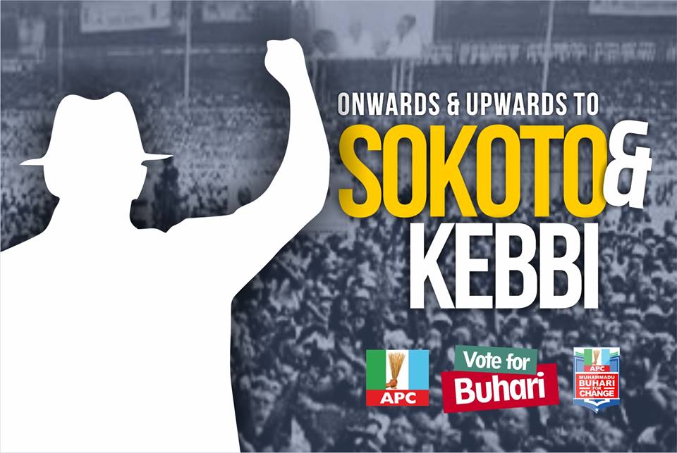 Sokoto! Kebbi! Are you ready? #CountdownToChange #GMB15 #APCRally @elrufai @aligthebaptist @ProfOsinbajo #change