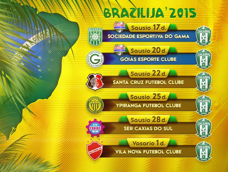 PedroMaranhao13's tweet photo. Agenda do Zalgiris Vilnius, no Brasil: Só lembrando que o campeão lituano, perdeu de 2x0, para Gama e Goiás. http://t.co/cWlJDuAQED