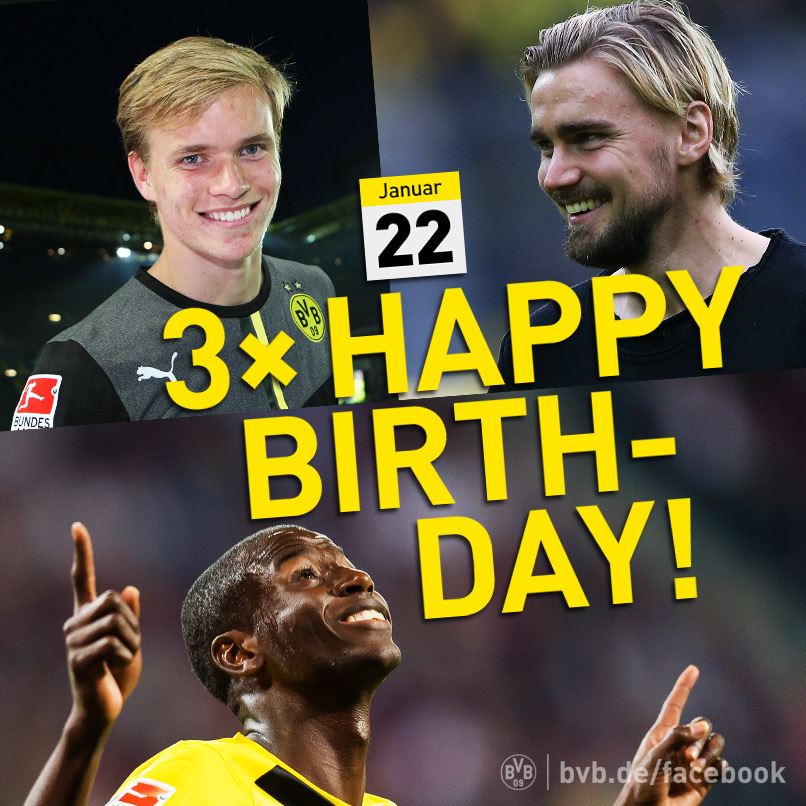 \" Happy Birthday, Adrian Ramos, Marcel Schmelzer dan Hendrik Bonmann! 