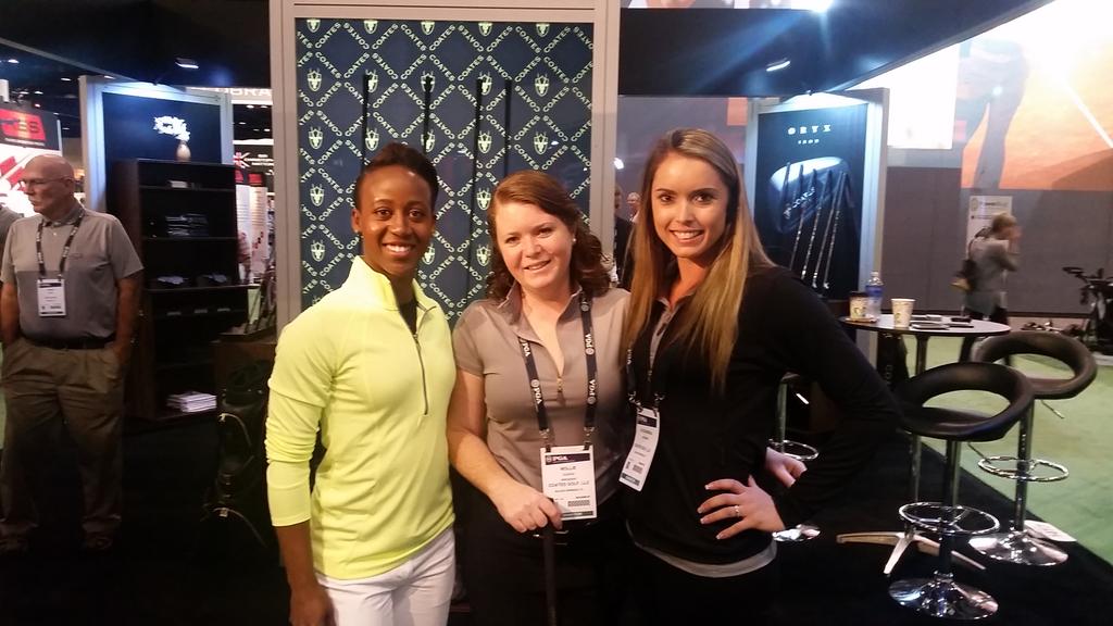 CoatesGolf's tweet photo. @SadenaParks came by! We're all getting excited about @CoatesGolfChamp @BuelowGolf @LPGA @pgashow #countdowntocoates http://t.co/jHcjjE8VWq