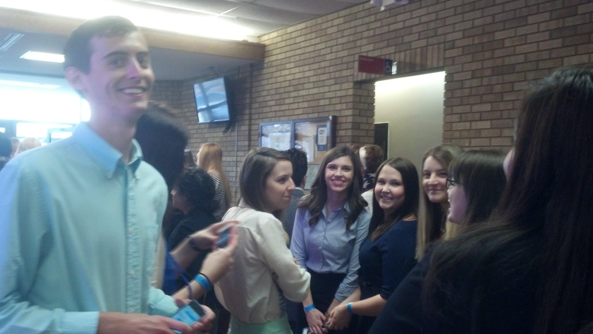 Still waiting to get in the venue.