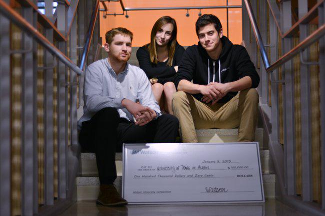 IBMwatsonx's tweet photo. #WatsonUnivComp winners @UTAustin will use prize money for their social services app. http://t.co/z9mJnifK0y http://t.co/YxoaLzzd5O