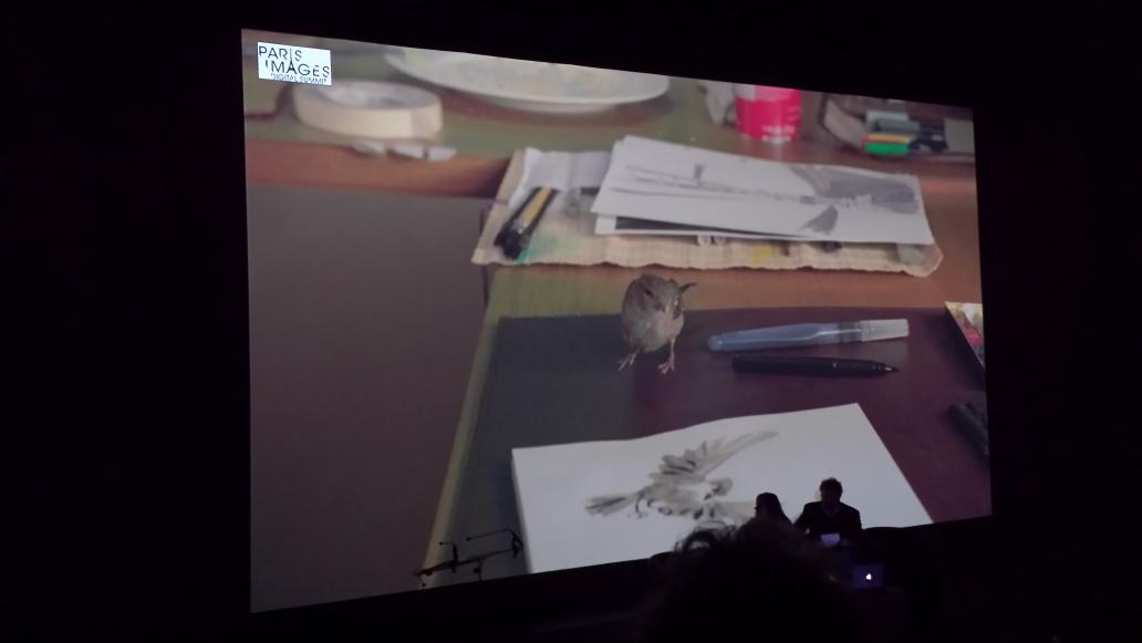 PIDSConference's tweet photo. #PIDS2015, du blockbuster au film d'auteur : @bufvfx présente son travail sur Bird People de Pascale Ferrand. http://t.co/ZekZZ6R1c9