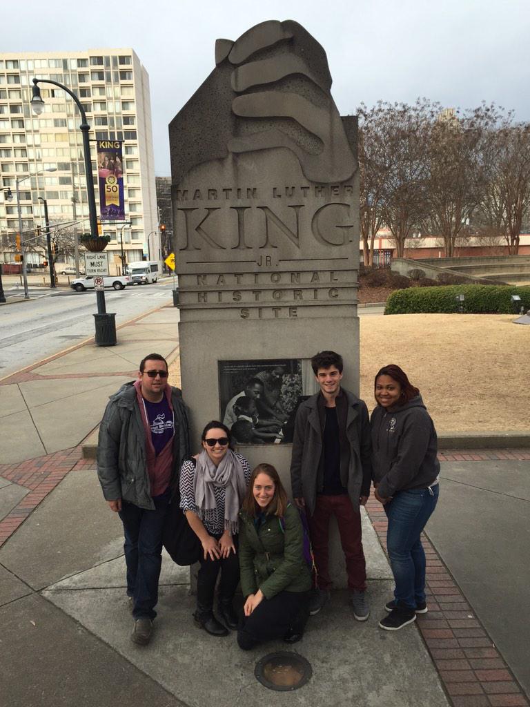 FootstepsofMLK's tweet photo. Spending our last day at the Martin Luther King Jr. National Historic Site #QCMLK15 http://t.co/nFPrzg56H5