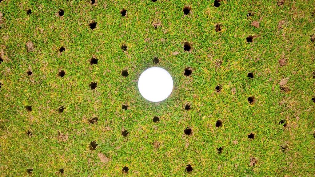 Happy customer with the Toro Procore 648 sent in this picture from a demo done last fall. @monttourbillon