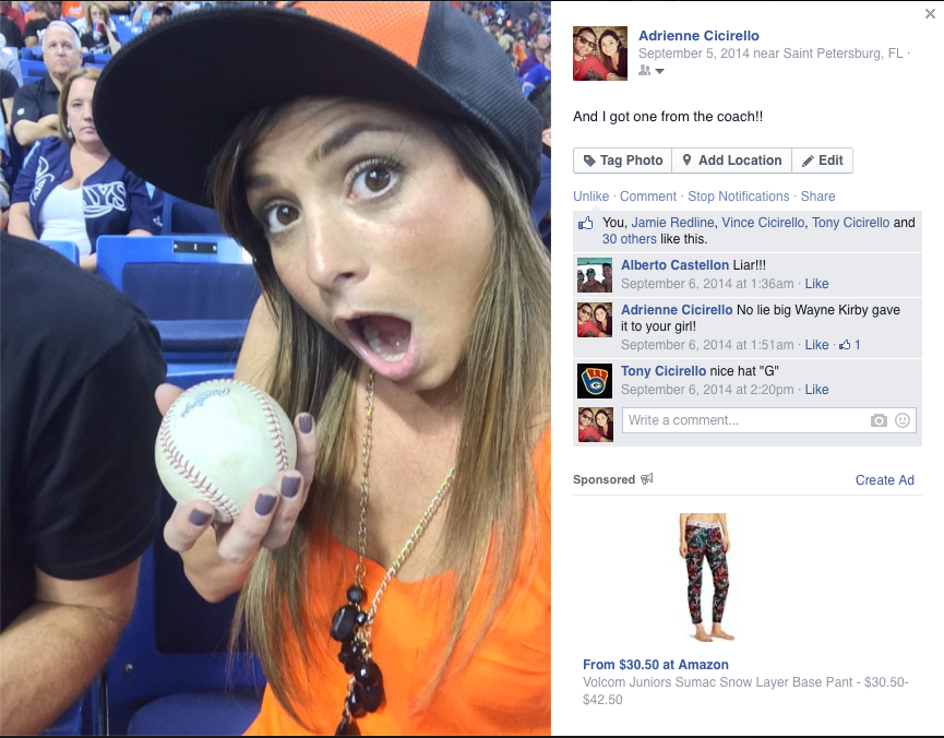 AGEsoftball02's tweet photo. @CookinKirby Happy Birthday!! #tbt from this past Sept, Os vs Rays game when you threw me a ball! :) http://t.co/2XimCSUjqs