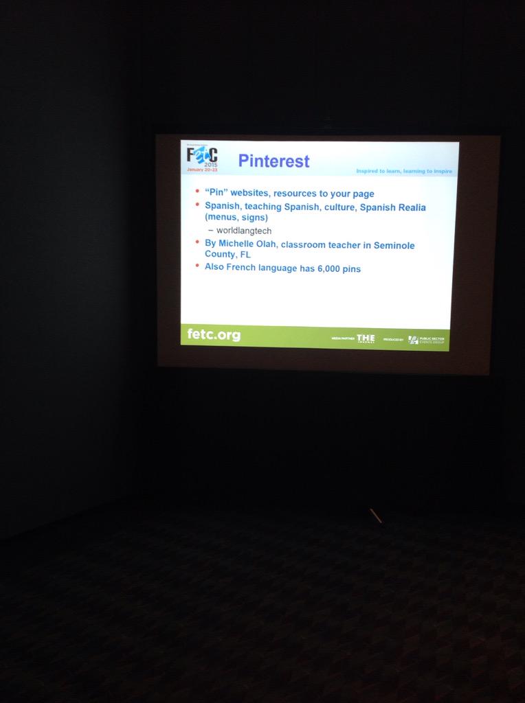 janetrobles's tweet photo. @lets share Spanish resources, presenter featured @michelleolah #FETC15 http://t.co/PiHaWvPuVQ