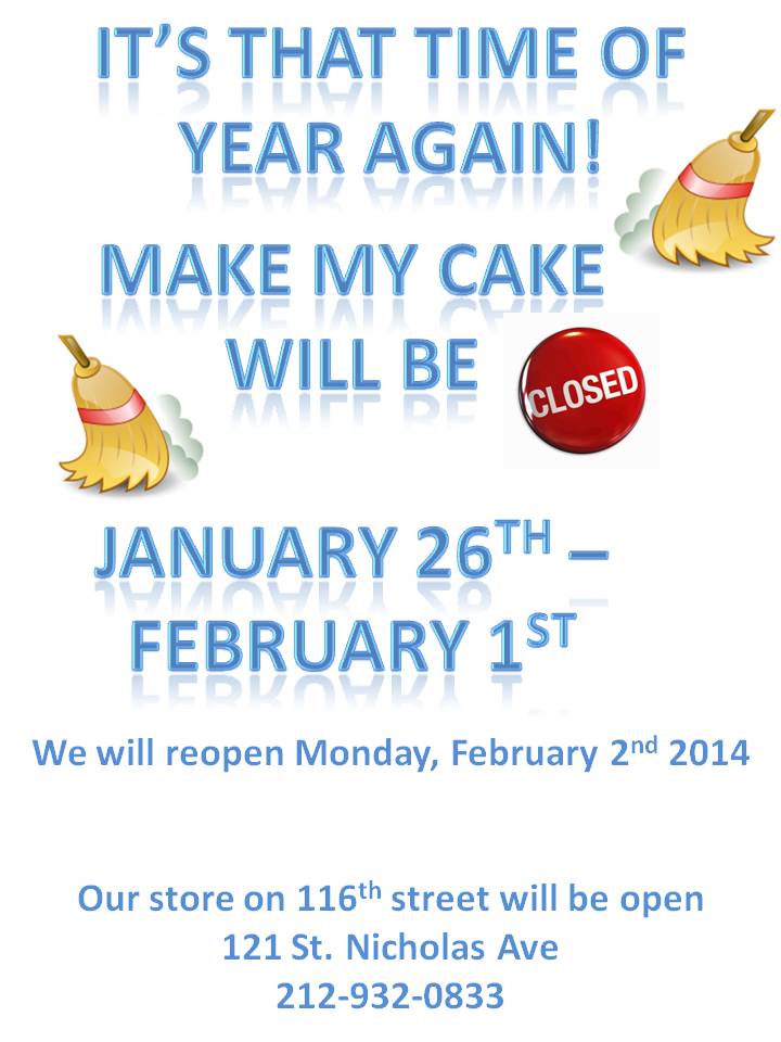 Don't forget, our 139th St. location will be CLOSED for a week starting Monday &amp; will reopen February 2. #Harlem #NYC