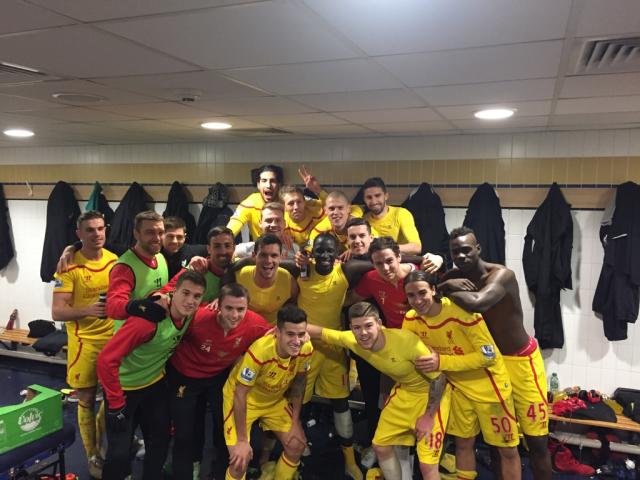mamadousakho's tweet photo. A united group and a victory, we hope it will carry on this way !  #YNWA #Liverpool http://t.co/ySgxnxqaOd