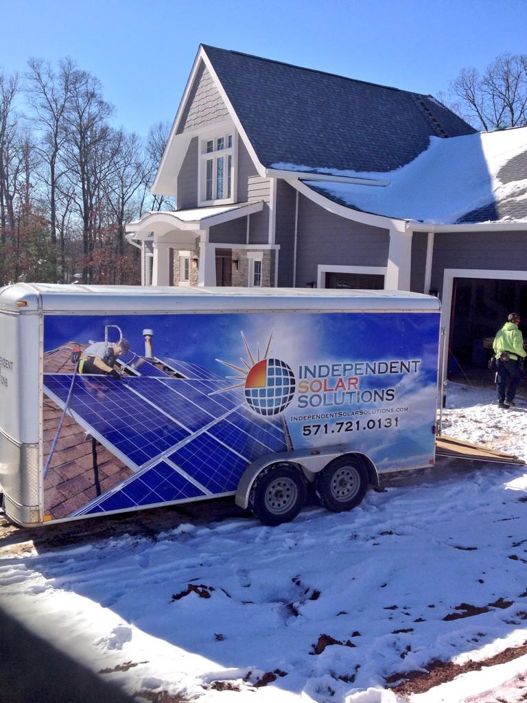 iSolarSolution's tweet image. The cold never bothered us anyway