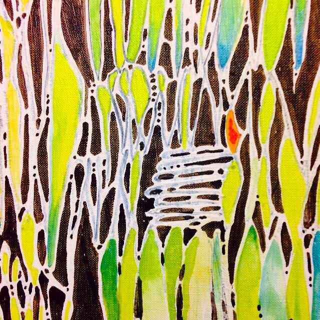 kardisom's tweet photo. #networkArts abstraction art class today  - here is "anger" and an interpretation of something microscopic http://t.co/BMQMHFEvN7