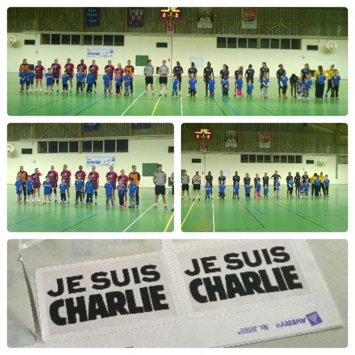 usphand's tweet photo. -18F #CDF avec nos petits ! #1mnDeSilence #NousSommesCharlie #HANDBALL #PALAISEAU #MASSY #PLOUAGAT #USPHAND http://t.co/1hQYkRCuRO