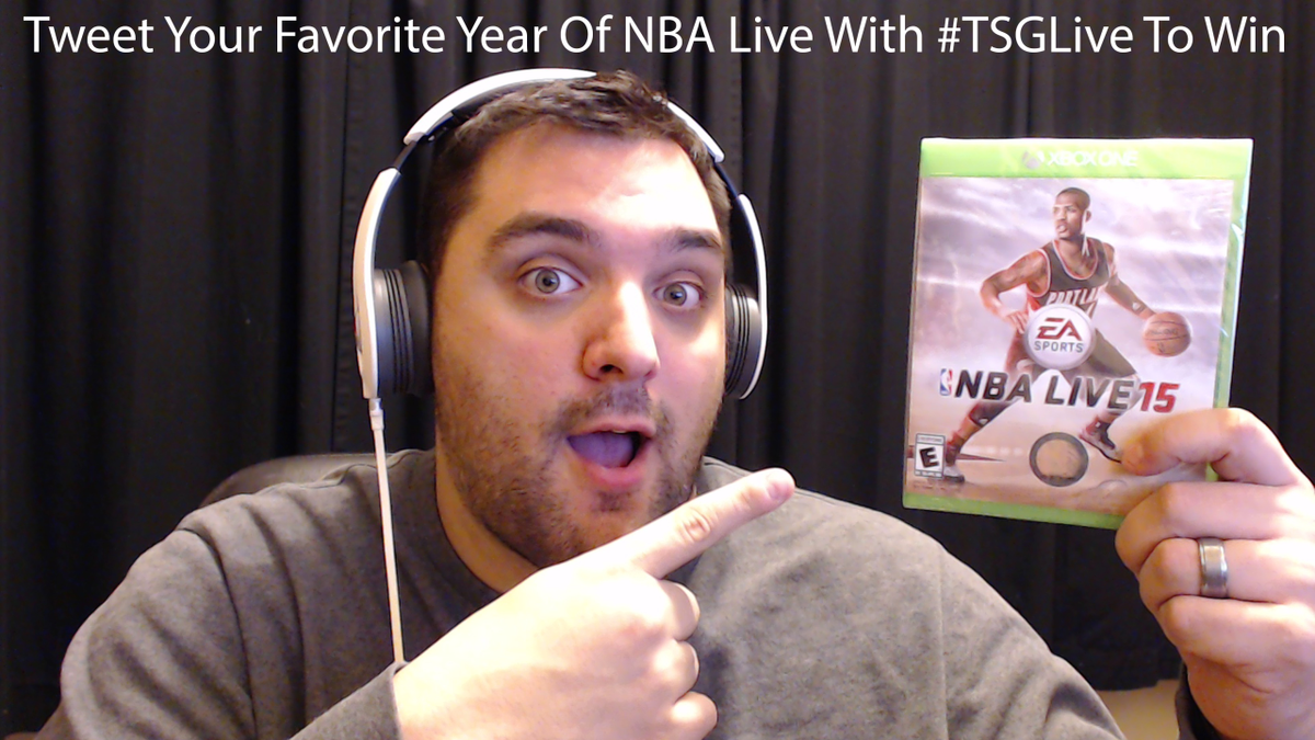 ThatSportsGamer's tweet photo. Want to win a copy of @EASPORTSNBA 15 for X1? Tweet your favorite year of NBA Live with #TSGLive to enter.
US Only. http://t.co/nLFPi7vBsE