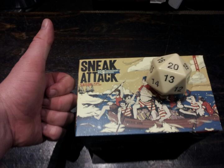 BeerdedBryan's tweet image. I scored a crit on my #sneakattack! #nerdsatwork