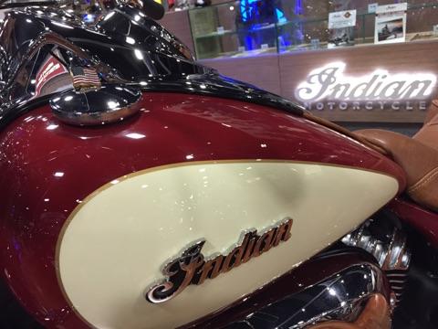indianmotocycle's tweet photo. Best chrome reflection we've ever seen at the @MotorcycleShows DC Stop #OldGlory #IMSDC http://t.co/meGBAqfKdT