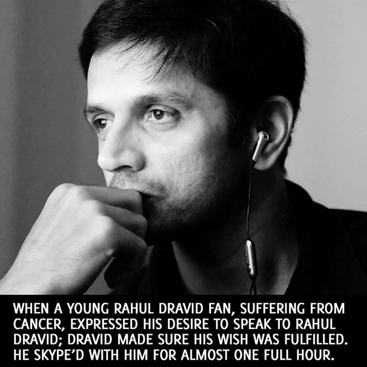 Happy Birthday Rahul Dravid . You are probably the most underrated sportsman... You are the man with a golden heart. 