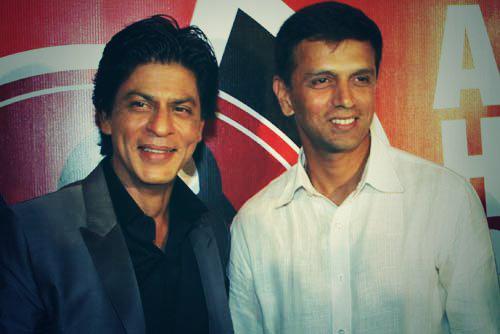 \" SRK and Rahul Dravid. Happy Birthday Rahul Dravid. 