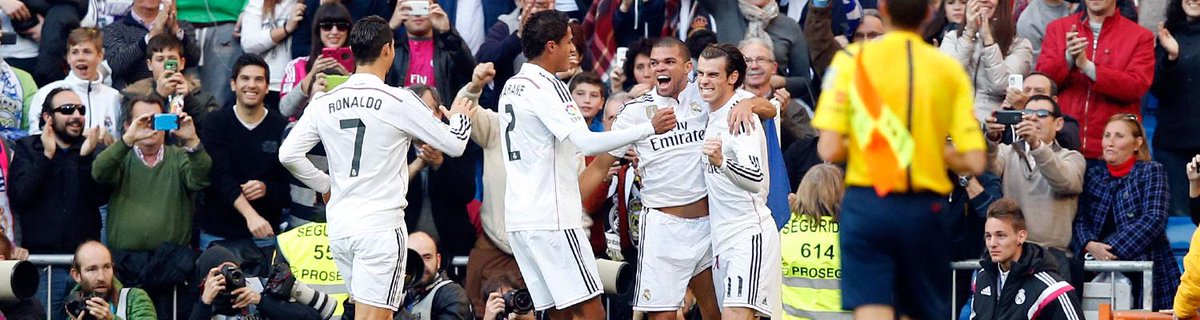 realmadrid's tweet photo. 3-0: El líder golea al Espanyol en su primer partido del año en el Bernabéu http://t.co/UeOruTnKHj  #RealMadridvsESP http://t.co/ye18bIoZxu