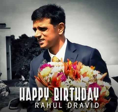 Wishing a happy birthday to the legendary rahul  cricket ll miss u always.. 