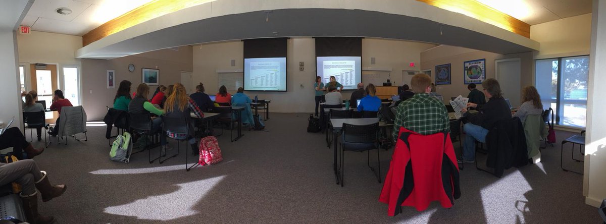 SciREN_Outreach's tweet photo. Great turnout for #scirenlessons workshop! Learning about measurable verbs now. Panel discussion at 3pm. http://t.co/vy033czBvX