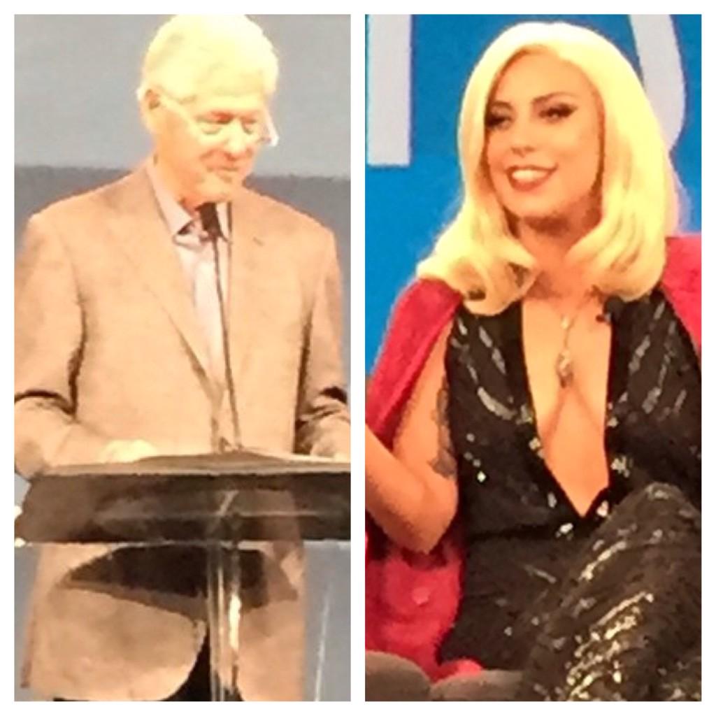 RahaSheik's tweet photo. Oh no bigs just Bill freakin Clinton & Lady Gaga speaking @OmniLaCosta at the #WME15 work retreat yesterday #SanDiego http://t.co/4OJz69acQI