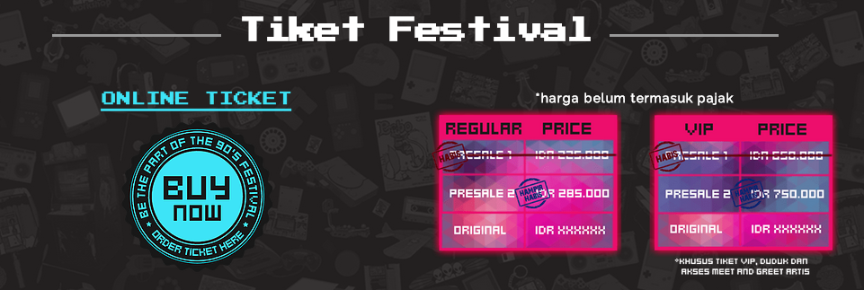 the90sfestival's tweet photo. segera beli tiketnya di http://t.co/5n5p5bnGBL presale 2 sudah hampir habis! http://t.co/Fzix9NMeda @ogobsmagz @rollingstonesINA