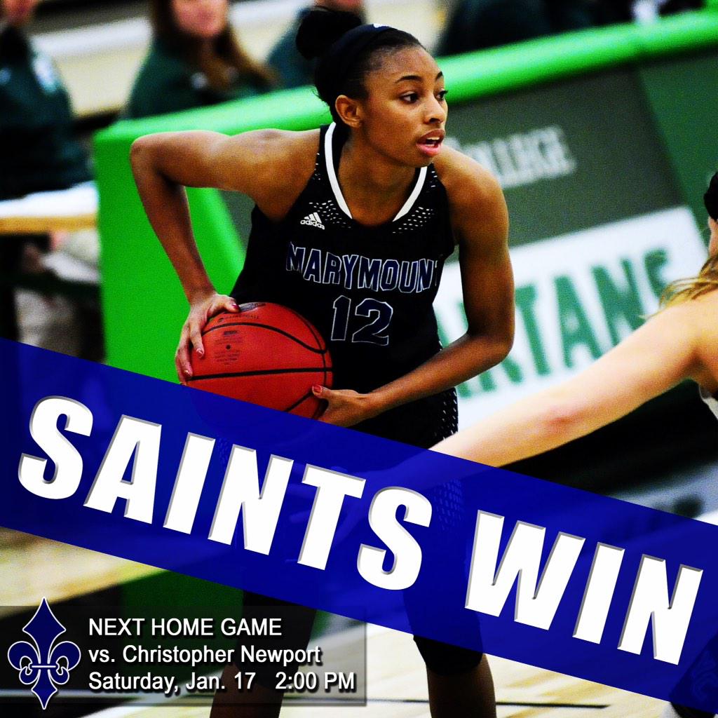 SAINTS WIN! Kievanna Lacey scored a career-high 25 pts in MU's 63-46 victory over <a href="/frostburgsports/">Frostburg State Athletics</a>. #FearTheFleur