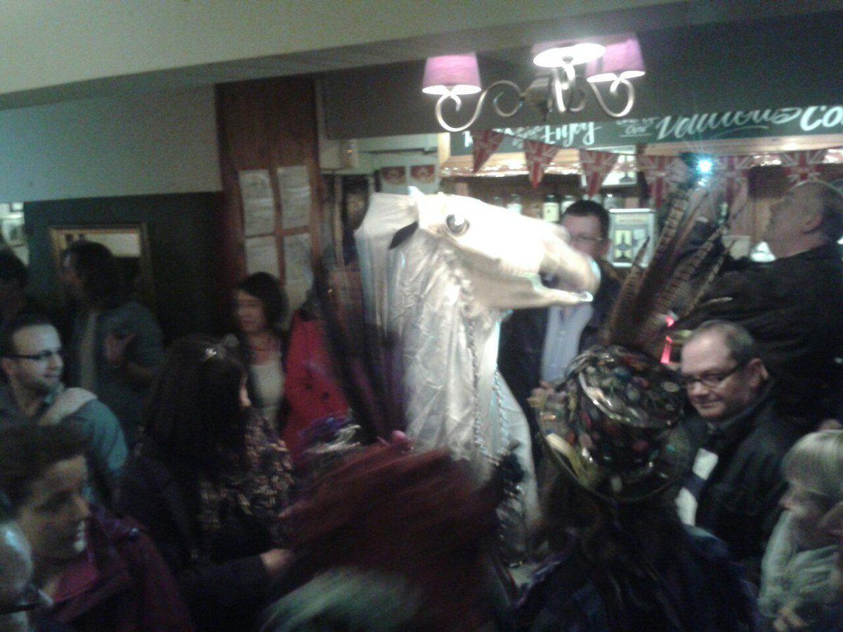 The Mari Lwyd in Caerleon!