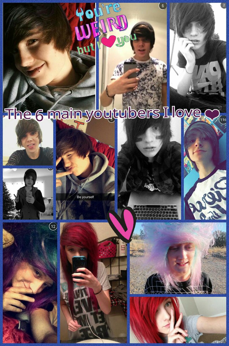 KeishaPascal's tweet image. The 6 main youtubers I love ❤ pic-collage.com/_CccL311m