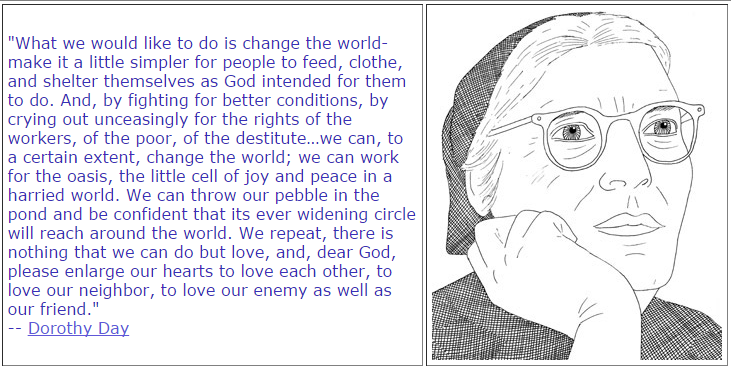 AugieINTERFAITH's tweet image. Who doesn't love a little Dorothy Day on a Saturday?