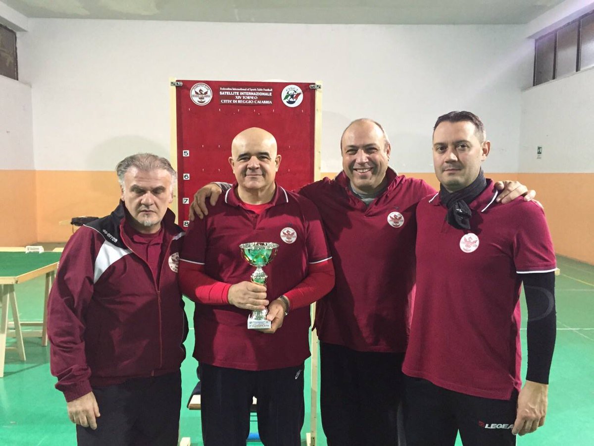 SubbuteoRC's tweet image. La formazione amaranto 2^ al 14° Città di Reggio C. Satellite @FISTF @FISCT_Official @Ita_Subbuteo @SubbuteoReport