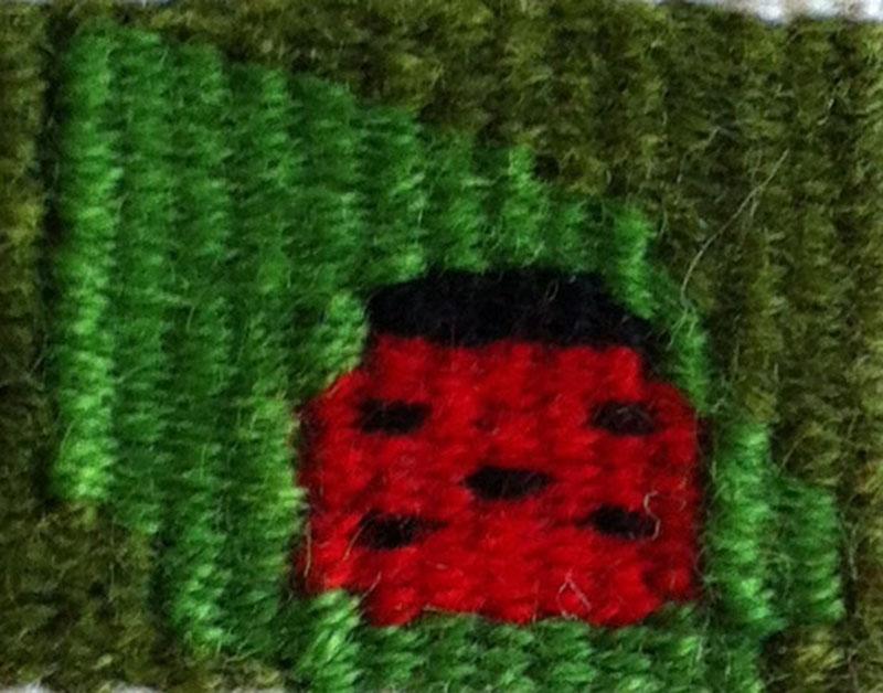 HoldasLoom's tweet photo. Mini ladybug tapestry :) #ladybug #tapestry #weavingfun http://t.co/pofiKLeSpY