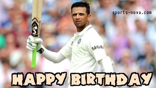 Birthday of The Wall! Many happy returns of the day, Rahul Dravid!  