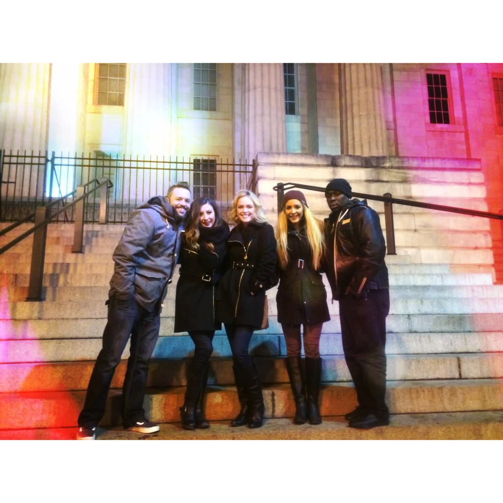 kimberlybrabs's tweet photo. Out in DC with the #IMSshow crew, posing in front of some historical buildings & what not. 👯💃 http://t.co/0sD5tOv0dN